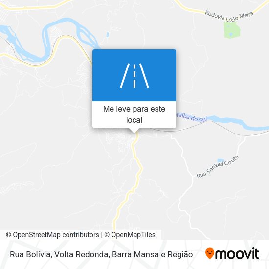 Rua Bolívia mapa