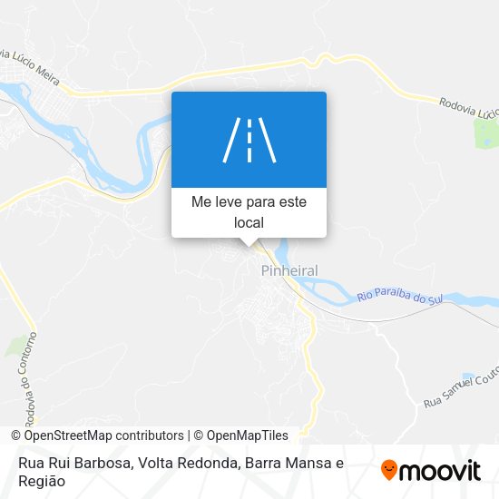 Rua Rui Barbosa mapa