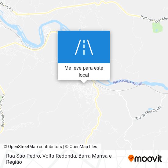 Rua São Pedro mapa