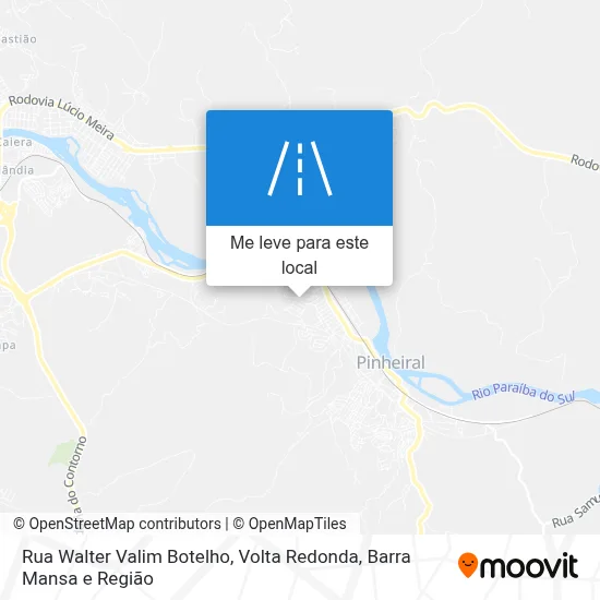Rua Walter Valim Botelho mapa