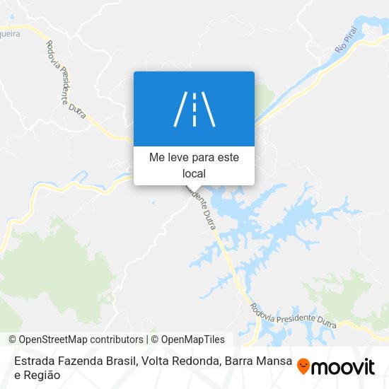 Estrada Fazenda Brasil mapa