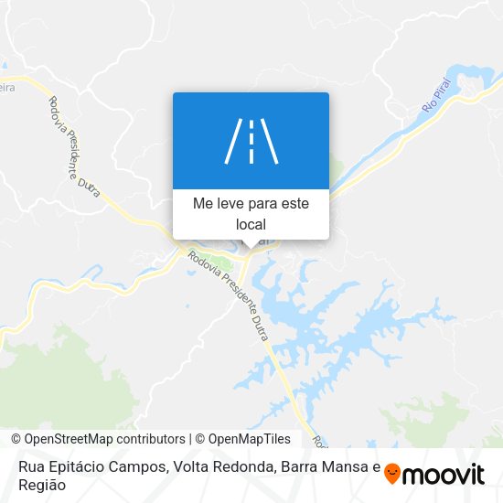 Rua Epitácio Campos mapa