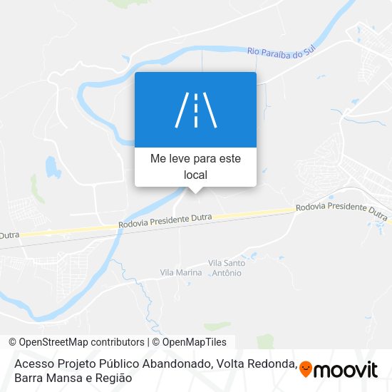Acesso Projeto Público Abandonado mapa