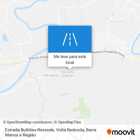 Estrada Bulhões-Resende mapa