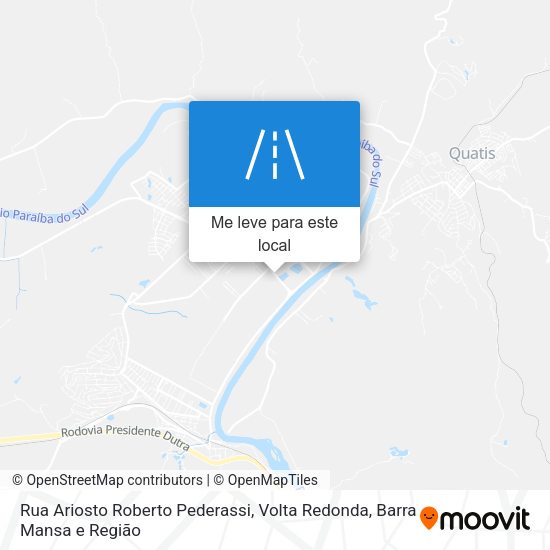 Rua Ariosto Roberto Pederassi mapa