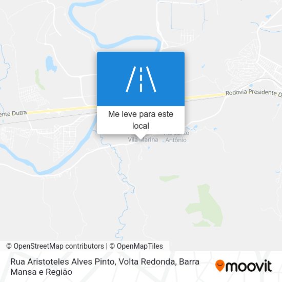 Rua Aristoteles Alves Pinto mapa