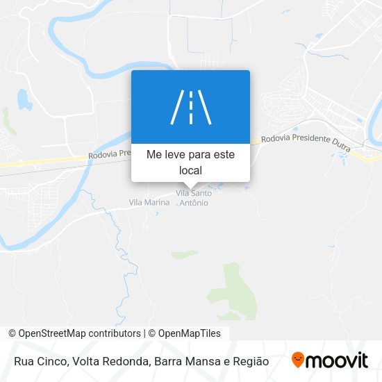 Rua Cinco mapa