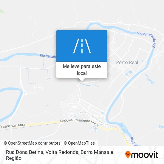 Rua Dona Betina mapa