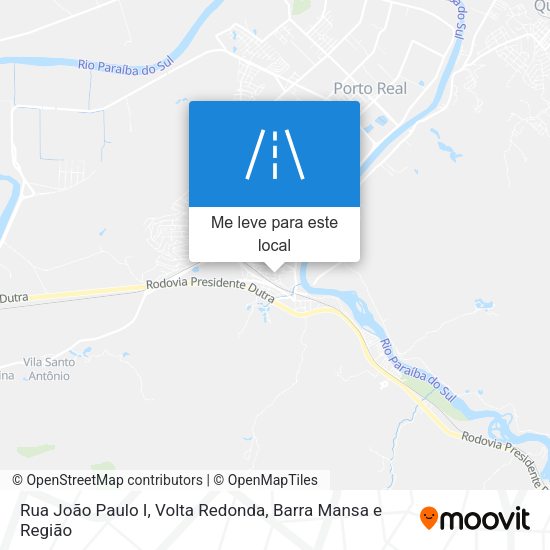 Rua João Paulo I mapa