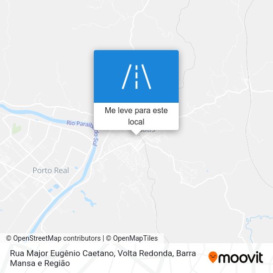 Rua Major Eugênio Caetano mapa