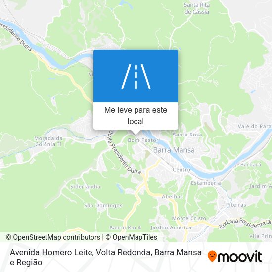 Avenida Homero Leite mapa