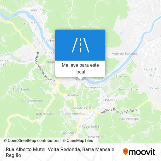 Rua Alberto Mutel mapa