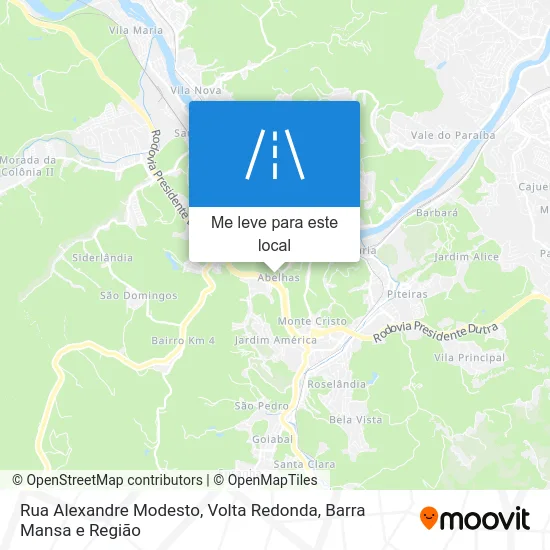 Rua Alexandre Modesto mapa