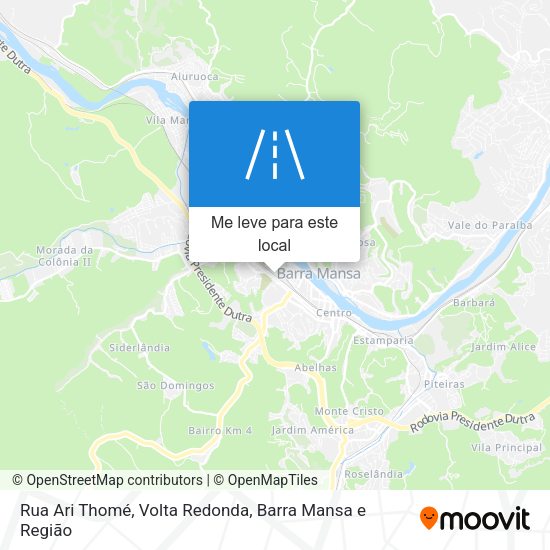 Rua Ari Thomé mapa