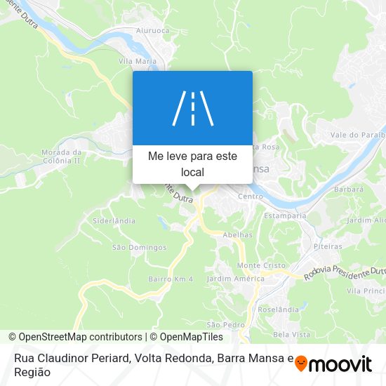 Rua Claudinor Periard mapa