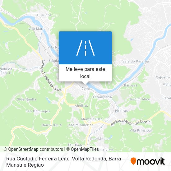 Rua Custódio Ferreira Leite mapa