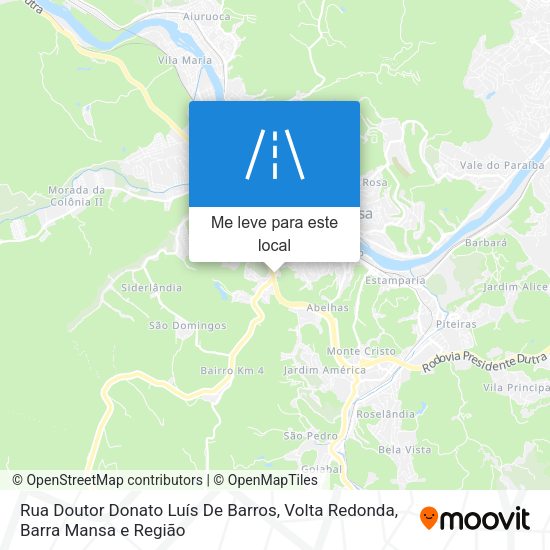 Rua Doutor Donato Luís De Barros mapa