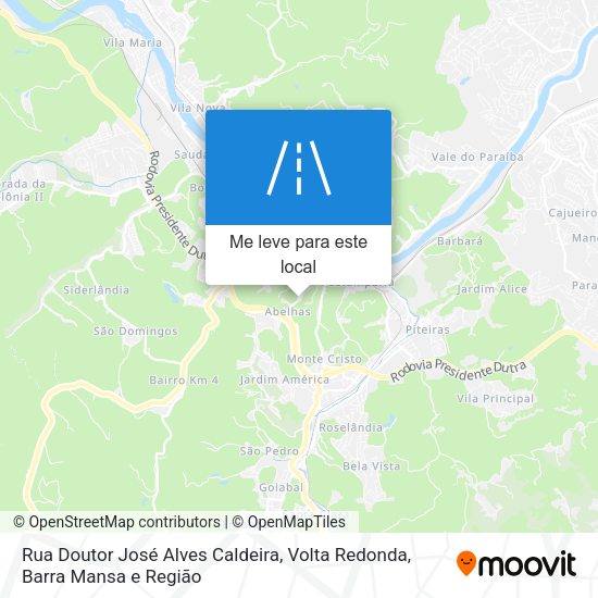 Rua Doutor José Alves Caldeira mapa