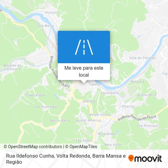 Rua Ildefonso Cunha mapa
