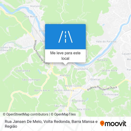 Rua Jansen De Melo mapa