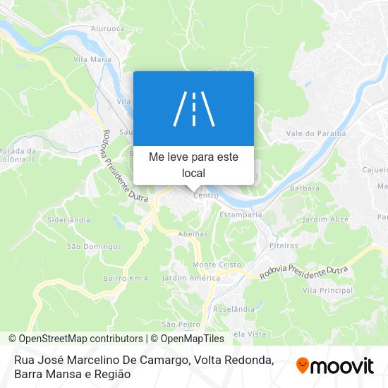 Rua José Marcelino De Camargo mapa