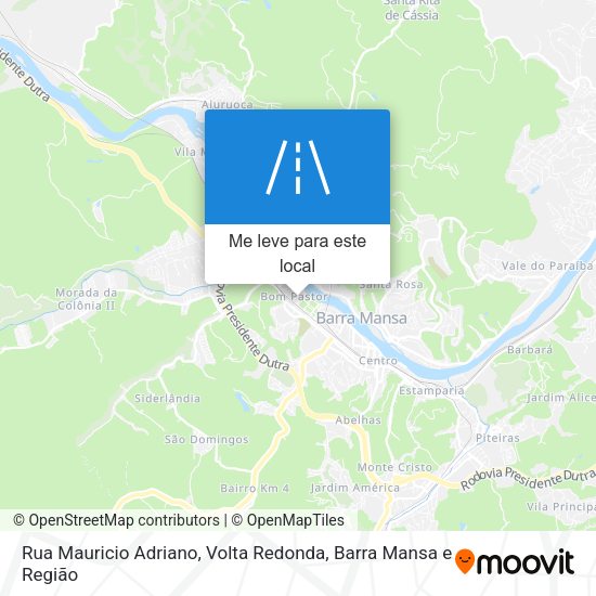Rua Mauricio Adriano mapa