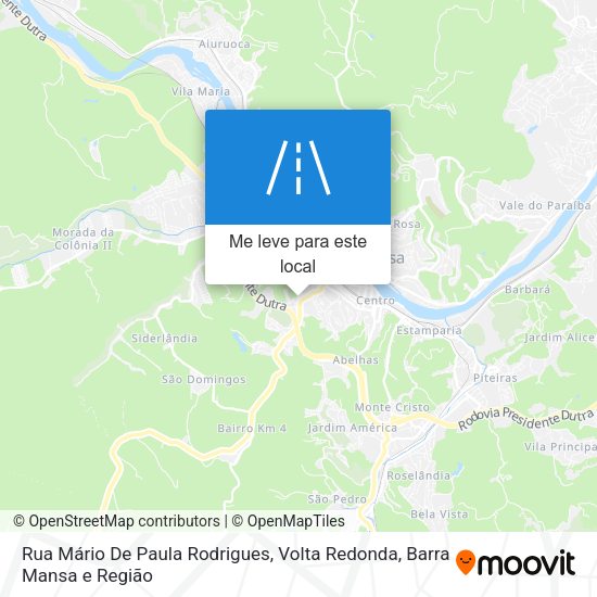 Rua Mário De Paula Rodrigues mapa
