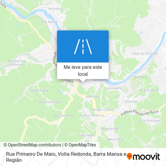 Rua Primeiro De Maio mapa