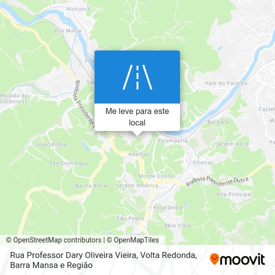 Rua Professor Dary Oliveira Vieira mapa