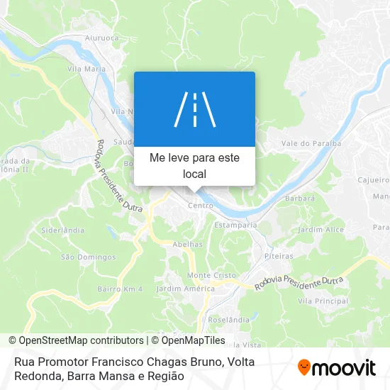 Rua Promotor Francisco Chagas Bruno mapa