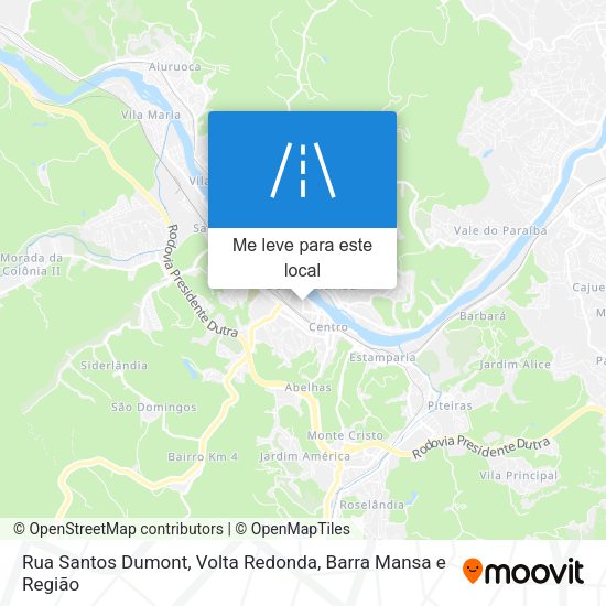 Rua Santos Dumont mapa