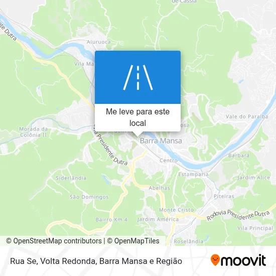 Rua Se mapa