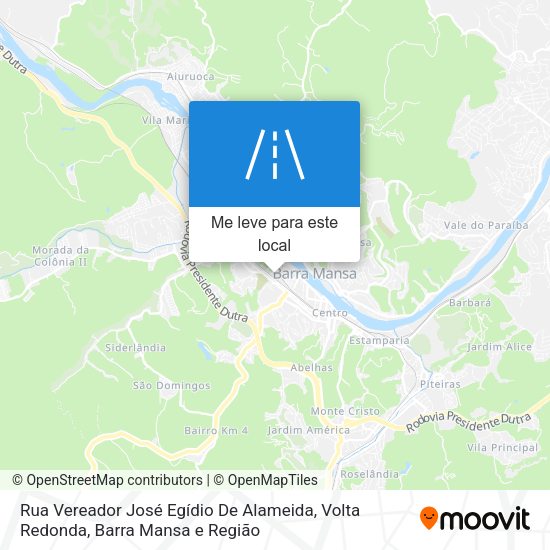 Rua Vereador José Egídio De Alameida mapa