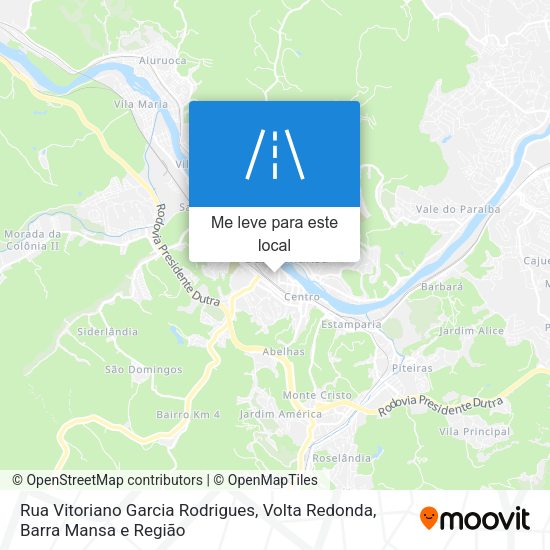 Rua Vitoriano Garcia Rodrigues mapa