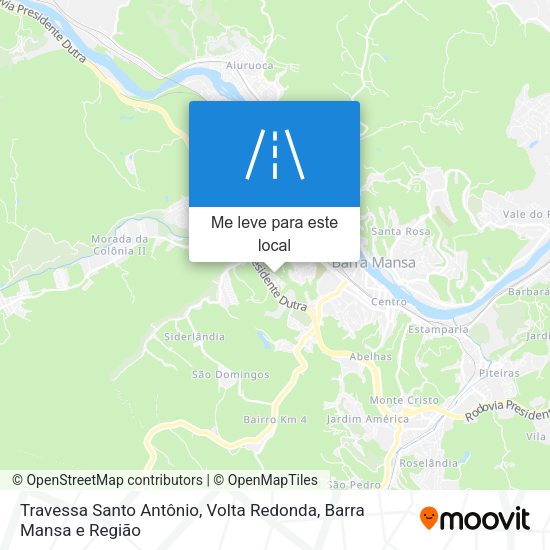Travessa Santo Antônio mapa