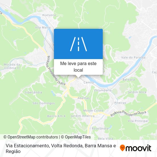 Via Estacionamento mapa