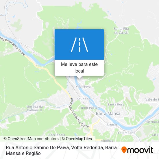 Rua Antônio Sabino De Paiva mapa