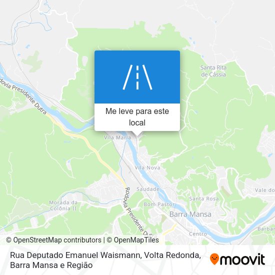 Rua Deputado Emanuel Waismann mapa