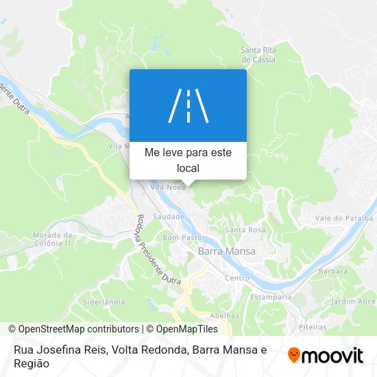 Rua Josefina Reis mapa