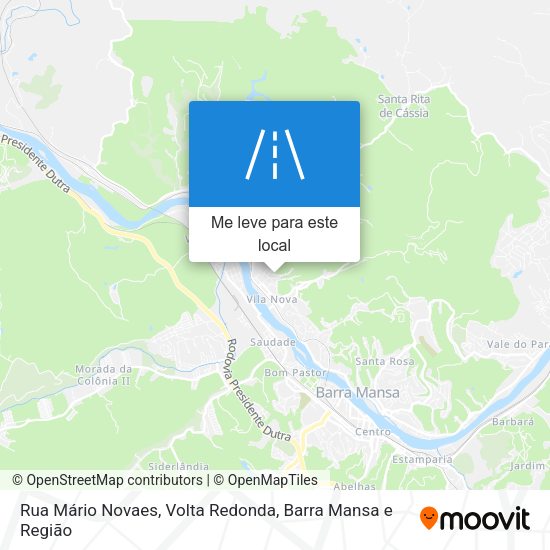 Rua Mário Novaes mapa