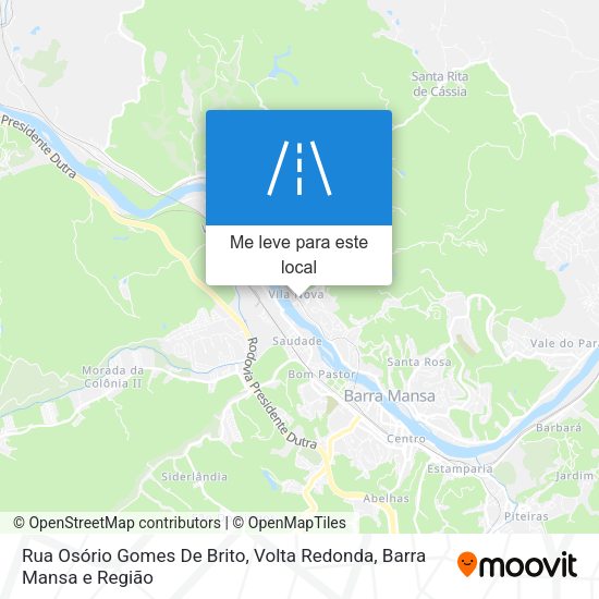 Rua Osório Gomes De Brito mapa