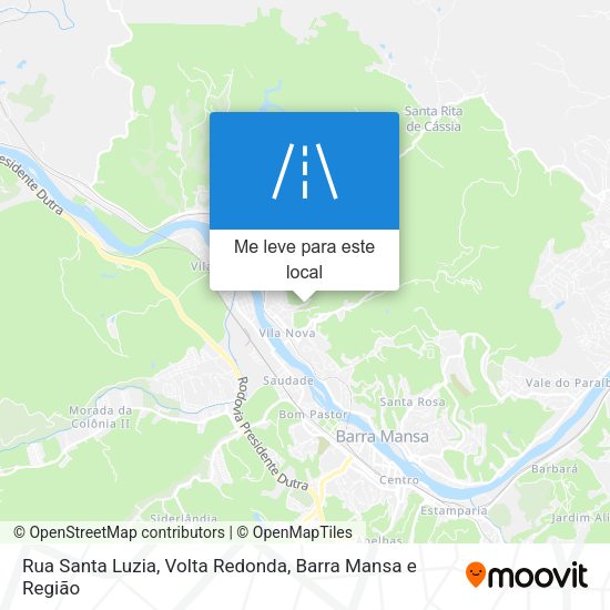 Rua Santa Luzia mapa
