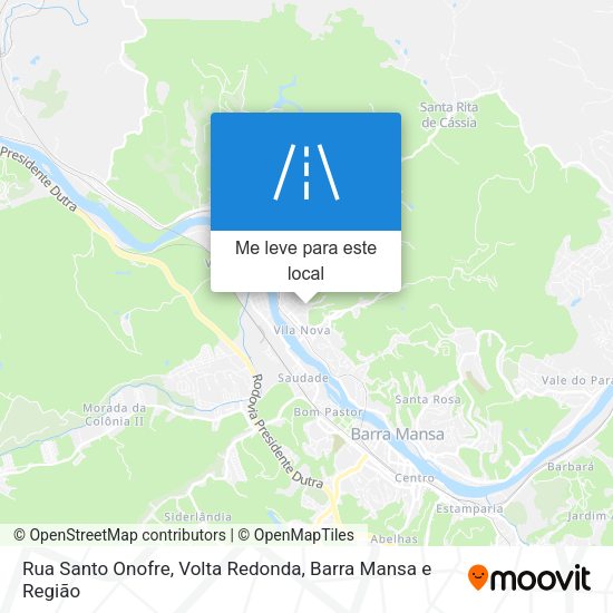 Rua Santo Onofre mapa