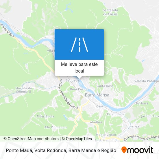 Ponte Mauá mapa