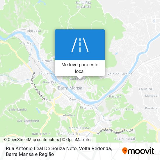 Rua Antônio Leal De Souza Neto mapa