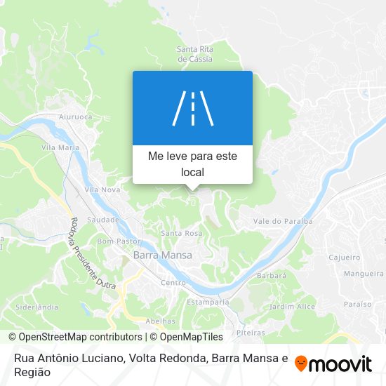 Rua Antônio Luciano mapa