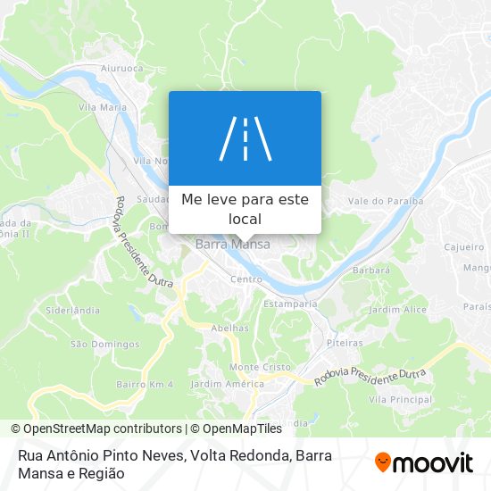 Rua Antônio Pinto Neves mapa