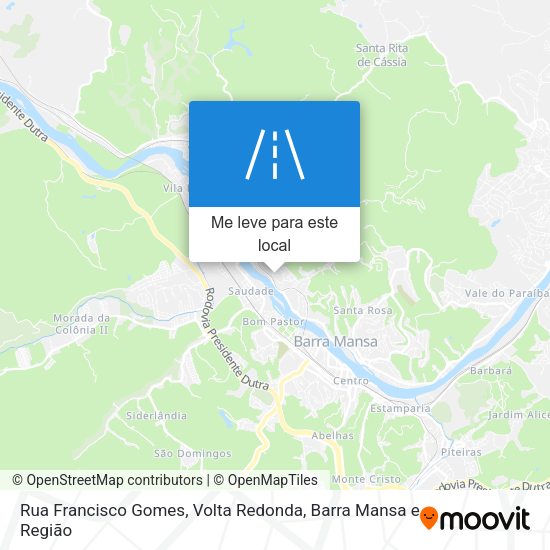 Rua Francisco Gomes mapa