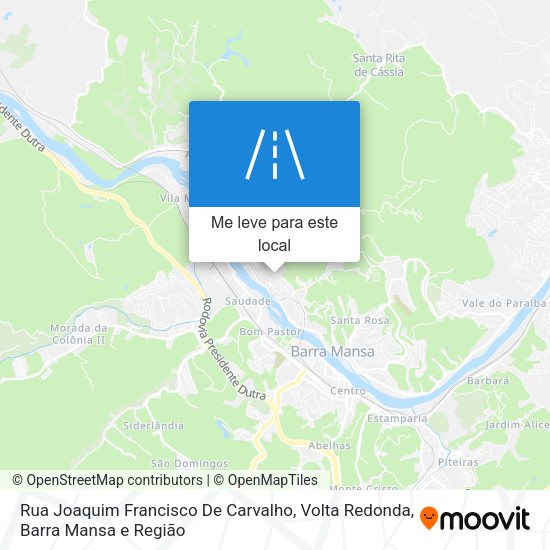 Rua Joaquim Francisco De Carvalho mapa