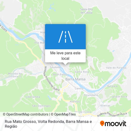 Rua Mato Grosso mapa